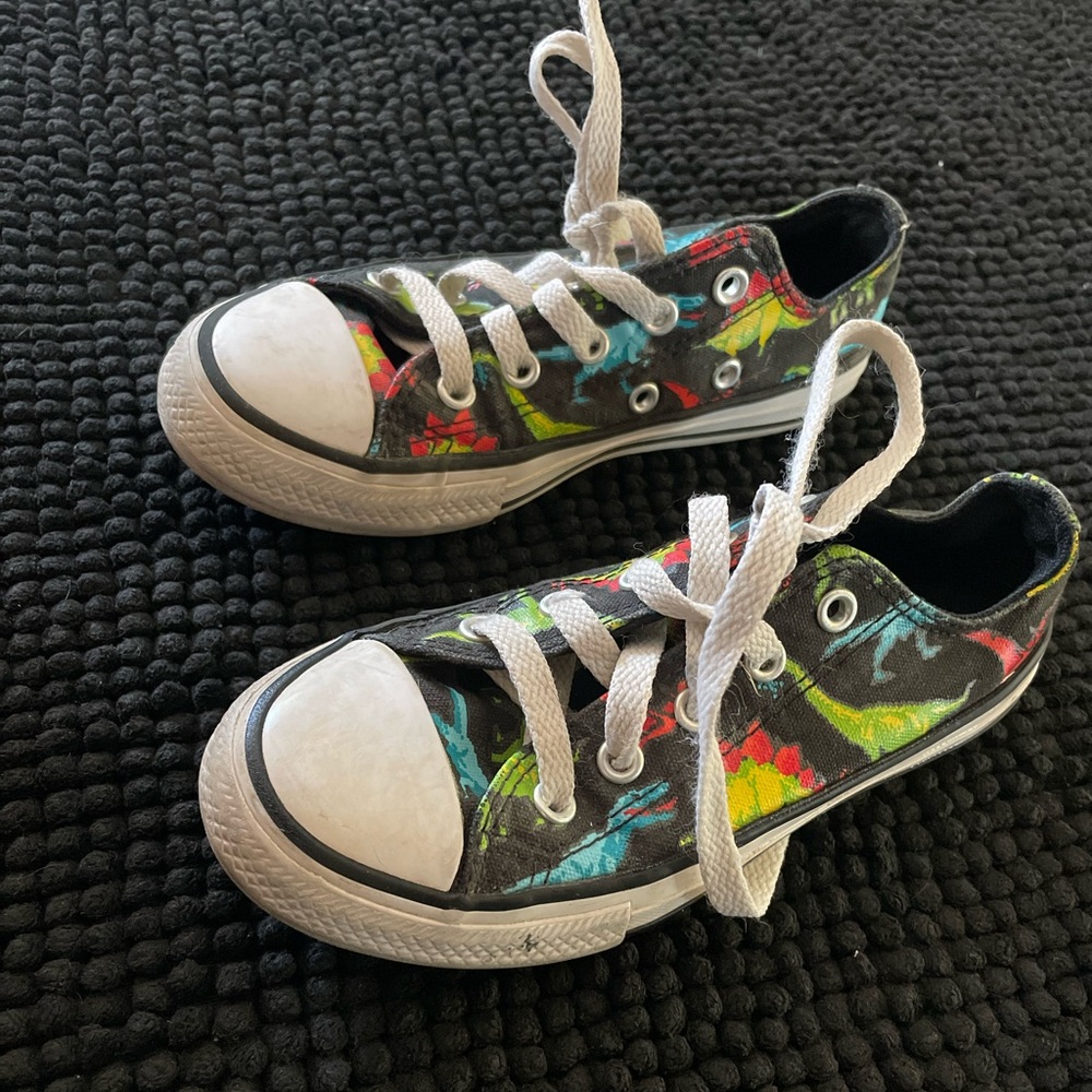 Dinosaur Converse kids size 12